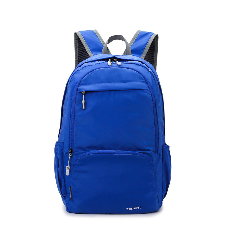 New outdoor sports bag folding backpack men's and women's training class new travel nylon light portable skin backpack