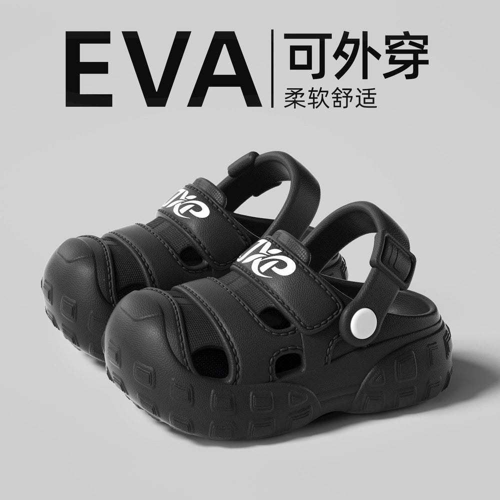 Eva squishy sandals for boys and girls - cartoon design, thick sole, non-slip, perfect for summer outdoor wear