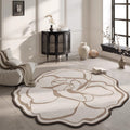 Custom-shaped rug for living room,  new floral floor mat, bedroom bedside waterproof, low-maintenance sofa home decor, premium quality