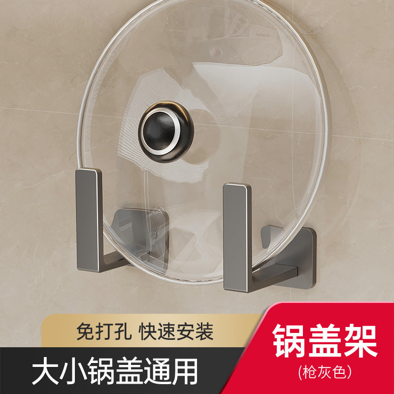 No punching wall hanging kitchen shelf chopping board kitchen pot lid rack wall storage punching chopping board chopping board rack