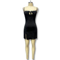 autumn new european and american style women's clothing: sexy lace camisole hot girl strappy backless slit dress