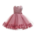 kids dress princess dress girl performance lace fluffy wedding dress girl dress flower girl dress