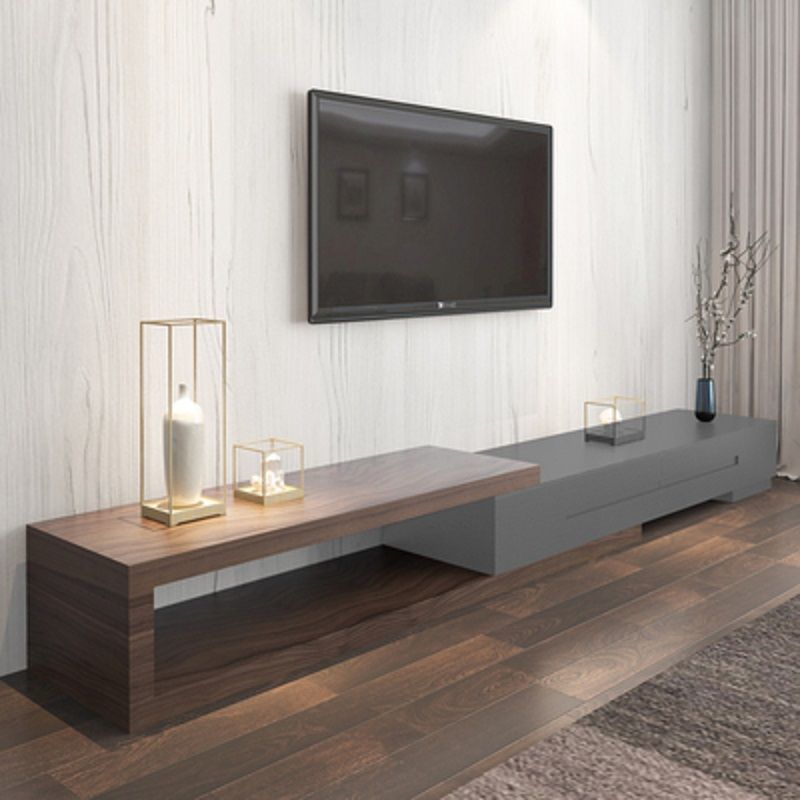 Modern home light luxury black tv cabinet small apartment new style coffee table high-end living room tv stand