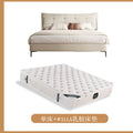 Light french cream style bed small apartment casualaccessible luxury foshan furniture master bedroom double 1.8m genuine leather bed