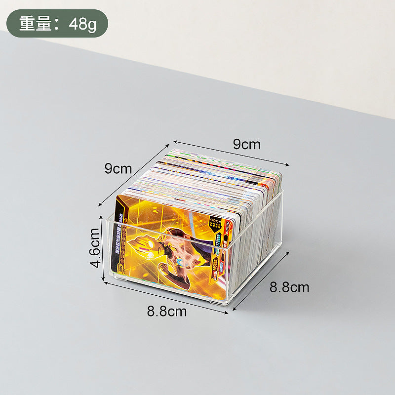 Children's Toy Card Ultraman Card Storage Box Transparent Mini Peripheral Postcard Photo Sticker Storage Box