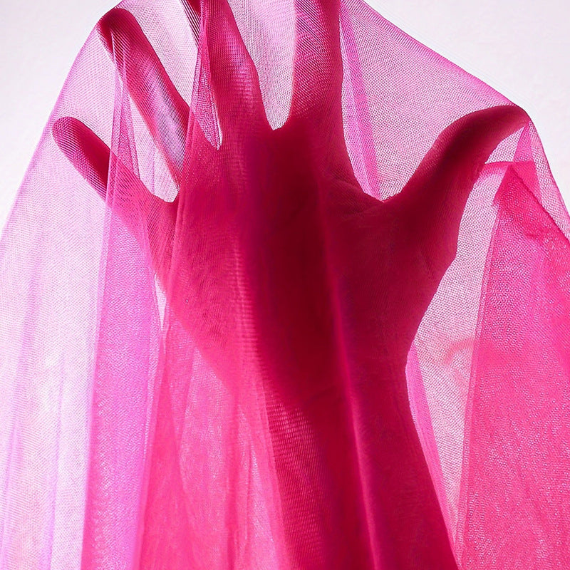 Pink girls' dress - mesh bowknot pleated princess dress - sleeveless a-line sundress for toddlers and young children