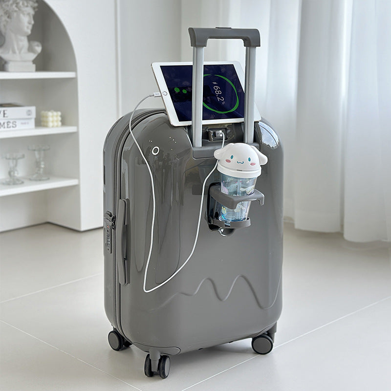 Children's suitcase 20-inch boarding case 24-inch trolley case 26-inch anti-drop suitcase Password box Gift bag