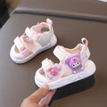 Girls' sandals: new summer collection - baby girl princess sandals, cartoon light-up soft sole first walker beach shoes, ages 1-6