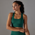 new arrival seamless quick-drying yoga clothes sexy back bubble wrap push-up sports bra running fitness vest for women