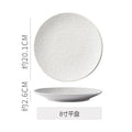 8inch shallow plate-white