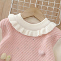 Kidssweaterlong skirtfall and winter new new year's greetings style bows christmas skirt girldress