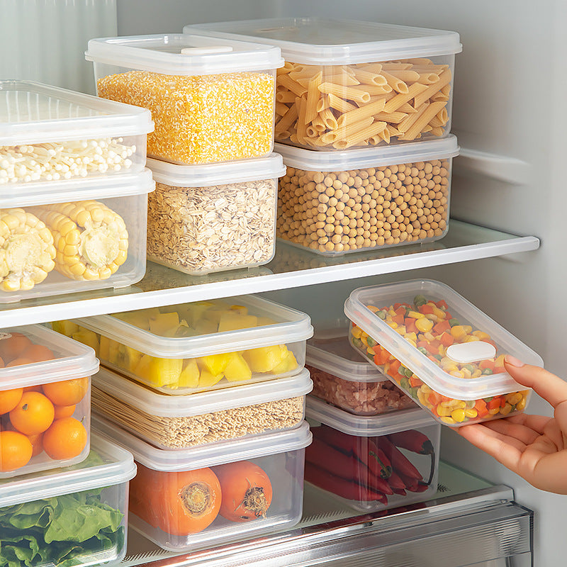 Kitchen Food Refrigerator Storage Box Transparent Sealed Fruit Food Fresh-keeping Box Food Grade Plastic Japanese Bento Box