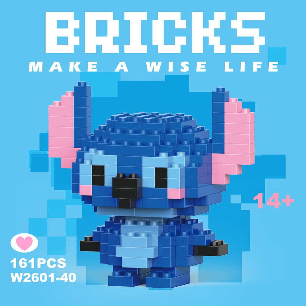 Compatible with lego micro bricks, children's educational building blocks, puzzle assembly gifts, cartoon figures, for boys and girls, suitable for street vendors