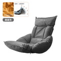 Japanese-style tech fabric lazy sofa - japanese-inspired reclining lounger for balcony, bay window, foldable, casual reading