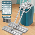 Thickened lazy hand-washable scratch mop mop for home one mop dry and wet dual-use with bucket floor mopping handy gadget