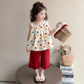 Girls' fashion set - summer  new arrival: baby bowknot tank top & stylish two-piece outfit for little girls