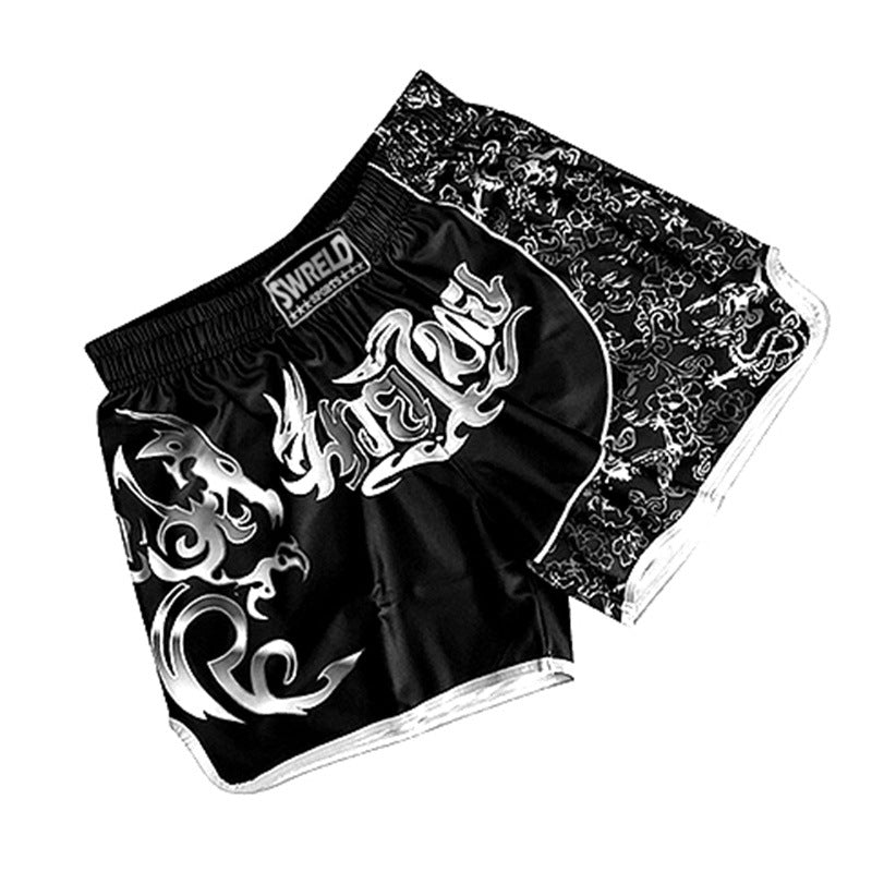 MMA Boxing Training Anti-Wear Fighting Pants UFC Mixed Fighting Muay Thai Shorts Running Fitness Cycling Fighting