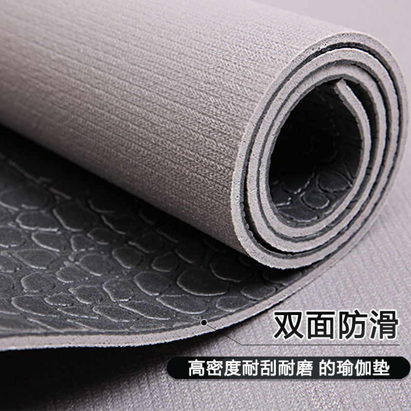 Pvc high-density yoga mat - non-slip, thickened, crocodile skin texture - wholesale direct from factory for home use - 6mm yoga mat