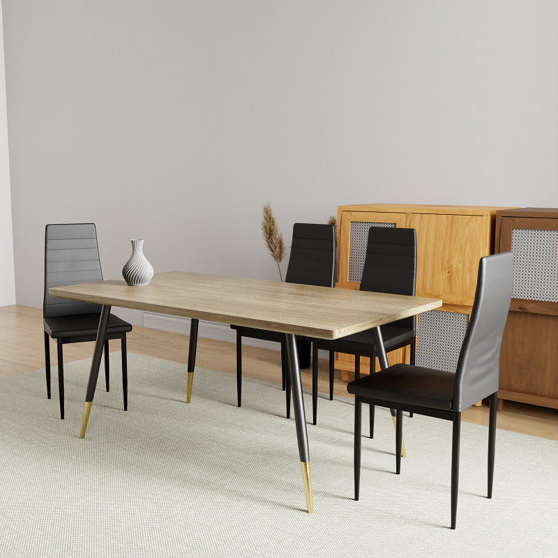 Walmart dining table - nordic modern minimalist restaurant table - iron leg rectangular mdf table - dining table