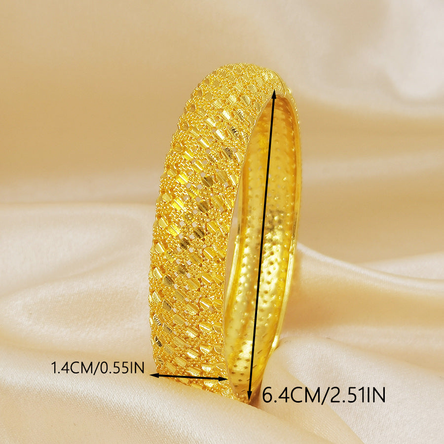Middle eastern gold plated bangle arab jewelry wedding bridal jewelry african birthday gift