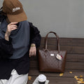 High-end retro bag for women, new autumn collection, versatile basket bag, fashionable and textured shoulder bag, large capacity tote bag