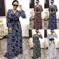 new plus size summer european and american style export   patchwork maxi dress african women's wear ol dress