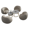 Single sofa*4+coffee table combination (off-white)