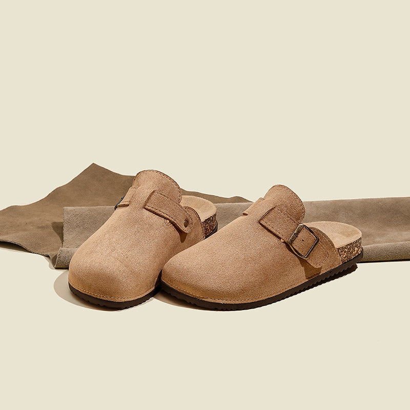 birkenstock shoes toe-cap half-slippers women's one-leg women's shoes new arrival 2025thick sole half-slippers birkenstock slippers export