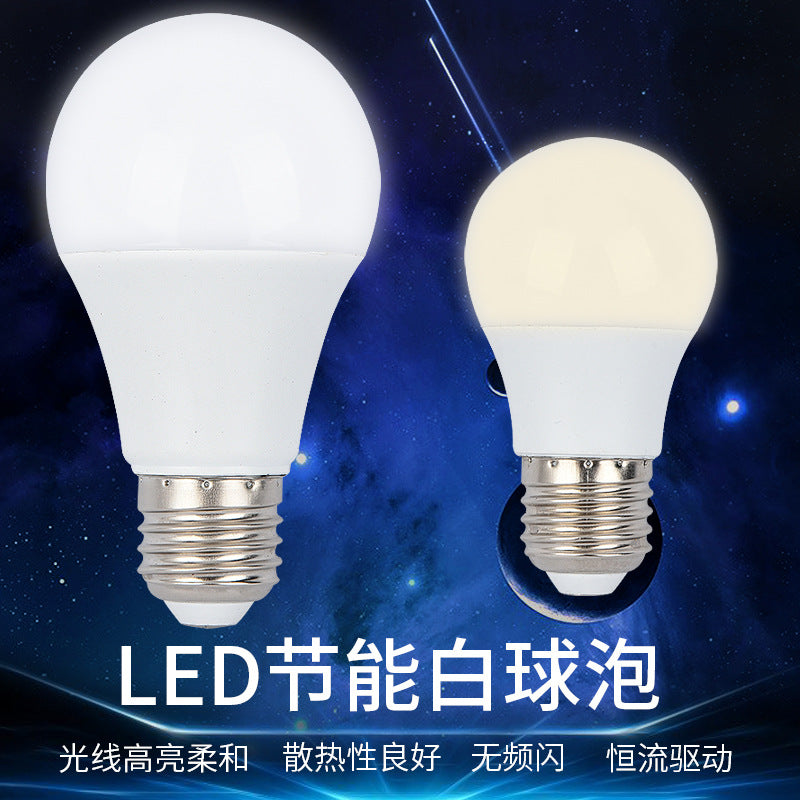 LED bulb Ultra bright white E27 screw warm light constant current eye protection waterproof household factory indoor lighting bulb