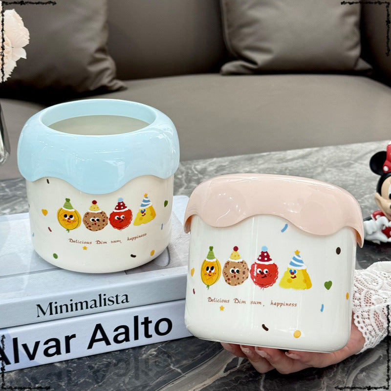 Hot Sale Desktop Trash Can Cute Small Office Storage Table Trash Box Mini Bedside Living Room Desk Paper