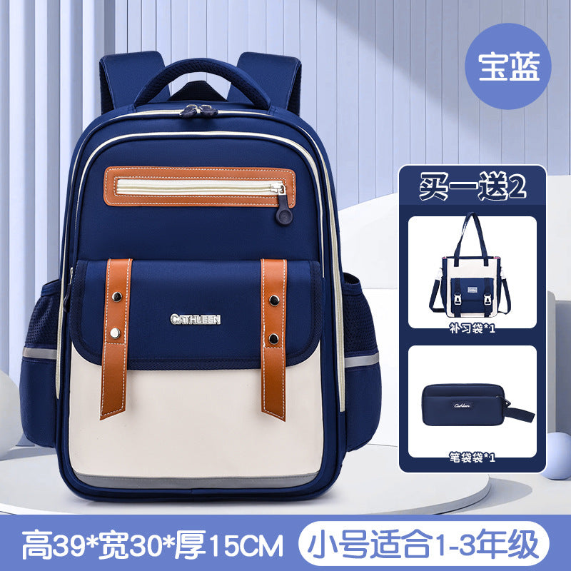 New cloud schoolbag 1-3-6 grade primary school students schoolbag boys and girls reduce the burden of children large capacity backpack