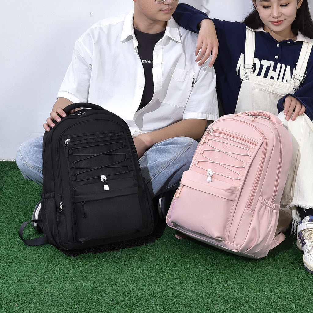 New large-capacity new simple and trendy men's and women's backpacks, college students' schoolbags, casual and versatile backpacks