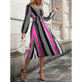 listing: new  women's original fashion v-neck polka dot lantern sleeve dress