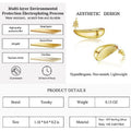 hot-selling electroplated 18k real gold melon seed earrings european and american fashion french new women's vintage earrings