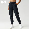 New lightweight, quick-dry, breathable women's activewear leggings - outdoor casual, loose fit, mid-rise, jogger style cargo pants d25002