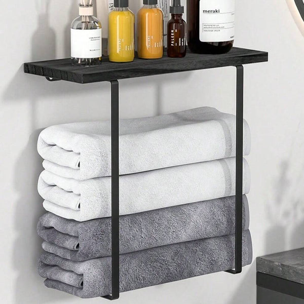 Customized processing, bathroom rack, simple bath towel storage rack, household bath towel rack, multi-functional bath