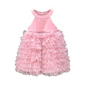 summer girls' sleeveless tank top tulle round neck princess dress - clearance sale (limited sizes available)