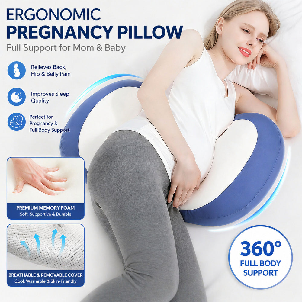 cold-sensing double-color side-sleeping pillow, abdominal side-sleeping multifunctional waist cushion, maternity pillow, waist pillow for pregnant women