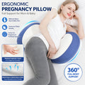 cold-sensing double-color side-sleeping pillow, abdominal side-sleeping multifunctional waist cushion, maternity pillow, waist pillow for pregnant women