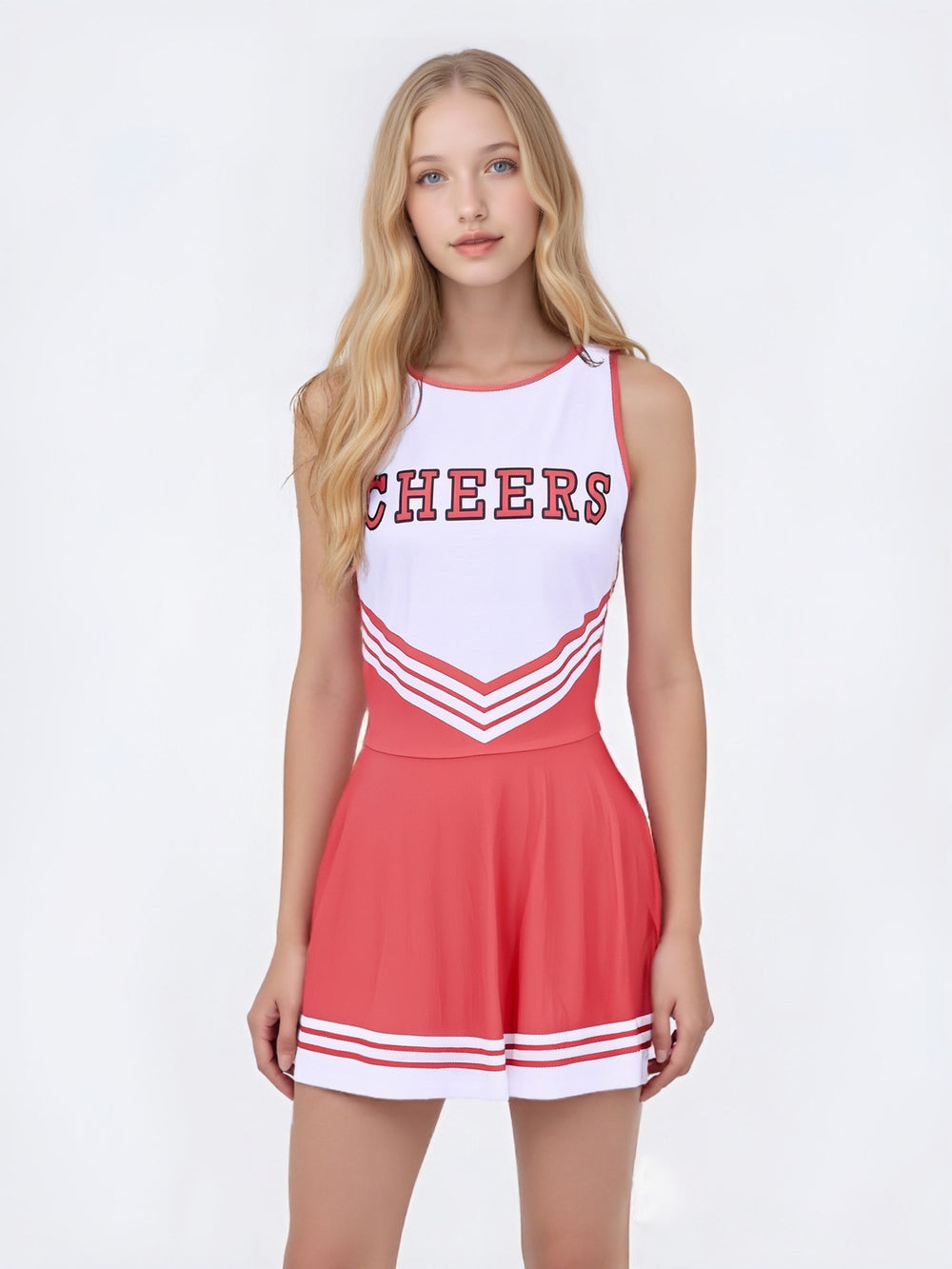 New cheerleading performance outfit:  cross-border event football cheerleader sexy one-piece cheerleading dress