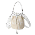 Woven handbag small bag women's new straw bucket bag summer popular niche style shoulder crossbody bag cylinder