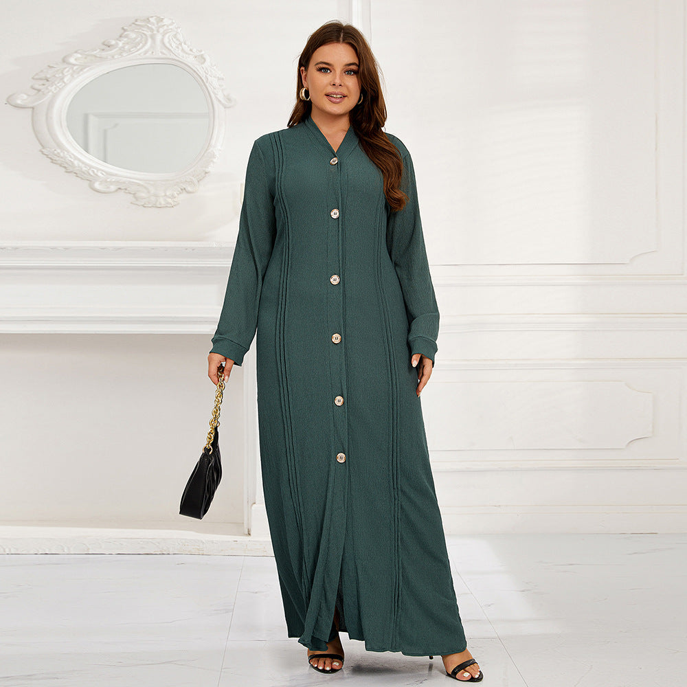 supply long sleeves looseplaid turkish cardigan robe elegant skirt on sale