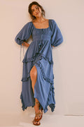 summer new european and american style fashionable sexy dress - deep v lace hollow-out beach dress/gown