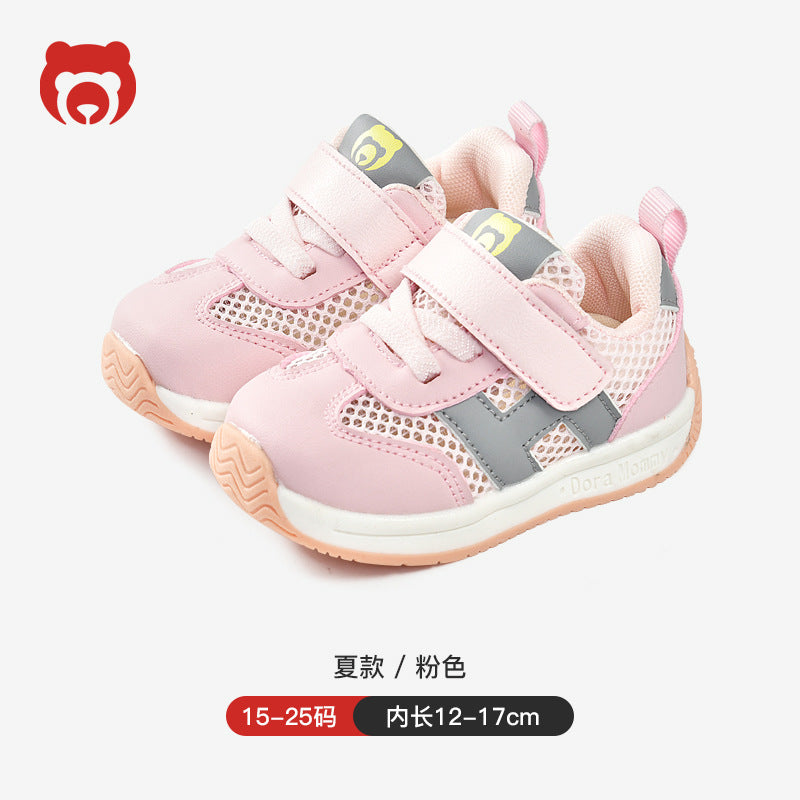 Baby sandals boys summer toddler shoes 0-1-2 years old infant anti-slip soft sole mesh shoes functional shoes for girls