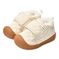 Toddler shoes for baby boys 0-1-3 years old, autumn/winter infant and toddler shoes for baby girls, soft sole functional fleece-lined thickened cotton shoes