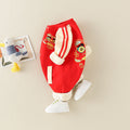 Baby fall and winter wear chinese style long sleevesfleece-lined khaki full moon suit tiger head first birthday dress climbing suit national trend