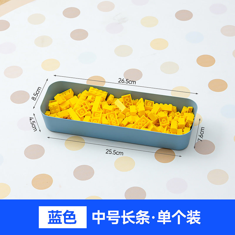 Children's toy parts sorting box Lego storage box Plastic stackable small particle building block partition storage box