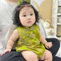Newborn baby clothes cheongsam summer clothes bag butt triangle baby girl chinese style summer khaki thin bag butt clothes