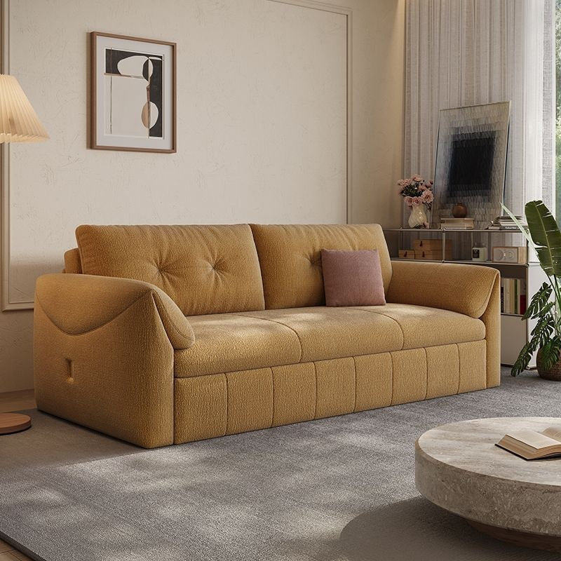 Sofa bed all-in-one dual-purpose foldable multi-functional small apartment storage straight row cream style popular bedroom sofa