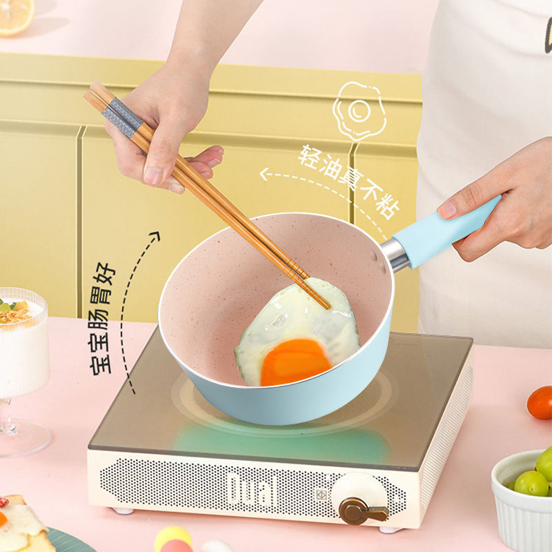 Mini kitchen soup pot for homekids play house omelette pot induction cooker neutral food supplement pot suit pot wholesale